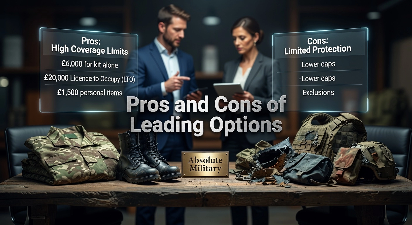 Guide to Comparing Military Kit Insurance Policies